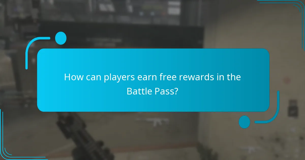 How can players earn free rewards in the Battle Pass?