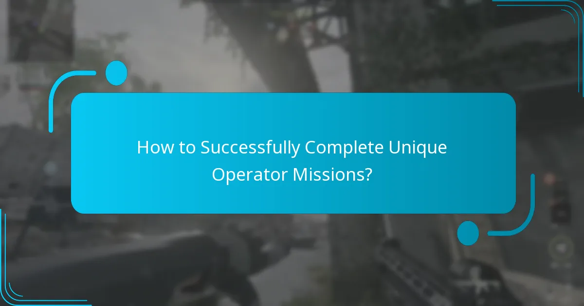 Which Operators Have Unique Missions in Event Challenges?